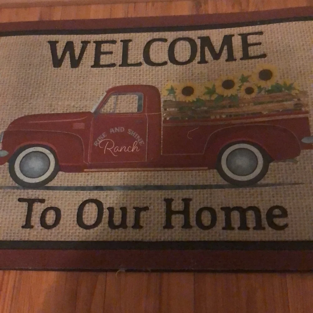 ✨NWT✨ Welcome Truck Door Mat
